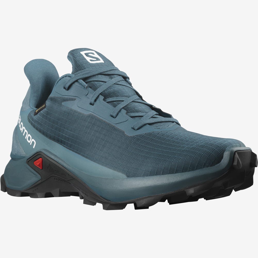 Salomon ALPHACROSS 3 GORE-TEX Trailrunning Schuhe Herren Blau | CQY-804751