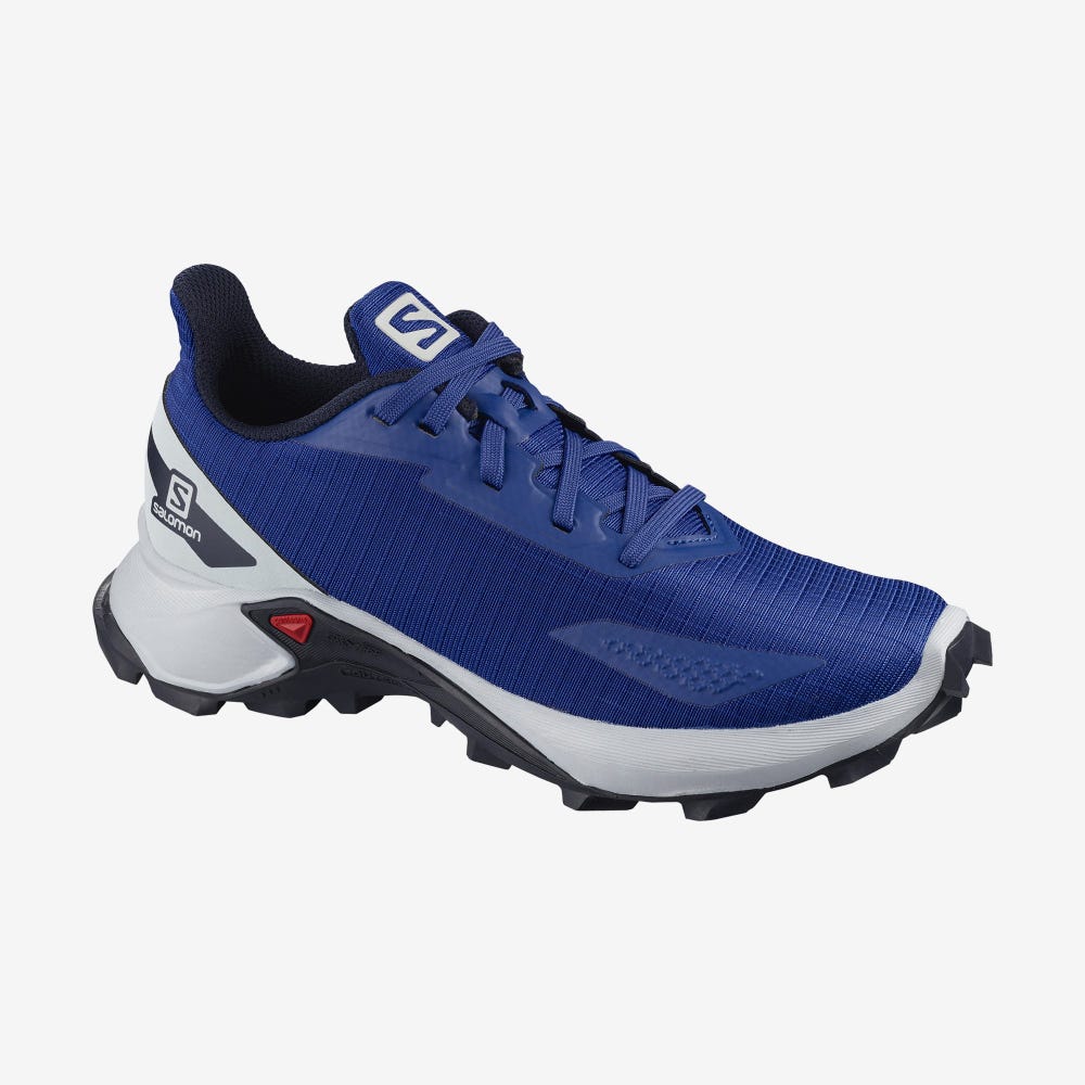 Salomon ALPHACROSS BLAST Trailrunning Schuhe Kinder Navy/Blau | JCL-031592