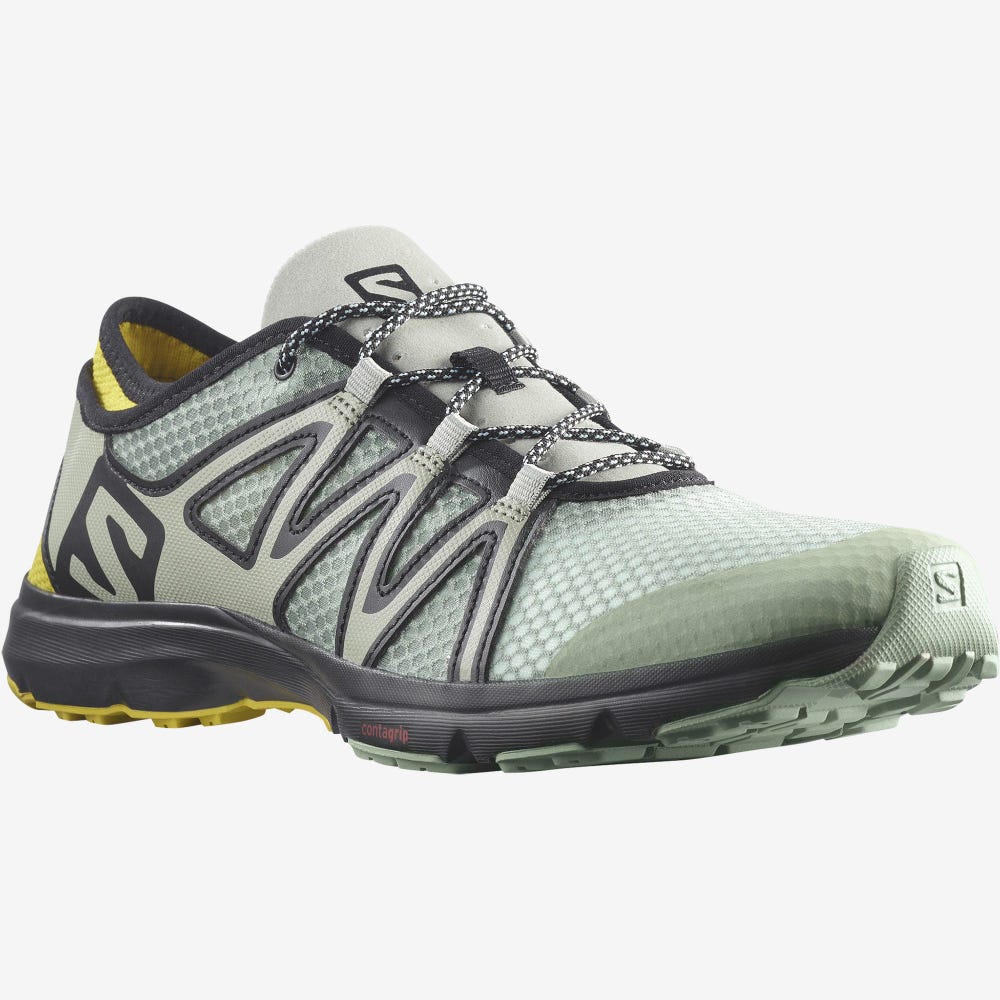 Salomon CROSSAMPHIBIAN SWIFT 2 Wasserschuhe Herren Grün/Schwarz | SZI-710462