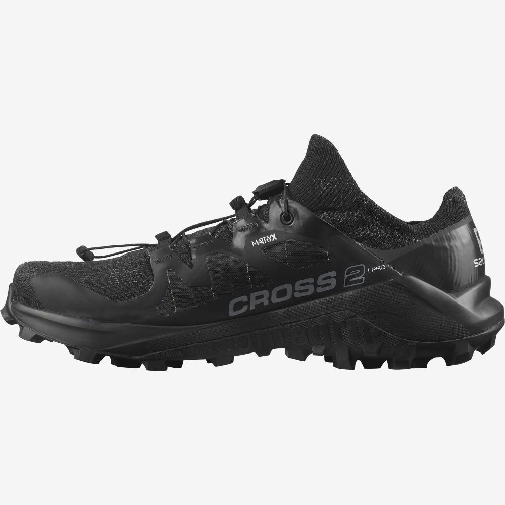 Salomon CROSS PRO 2 Trailrunning Schuhe Herren Schwarz | DYK-328417