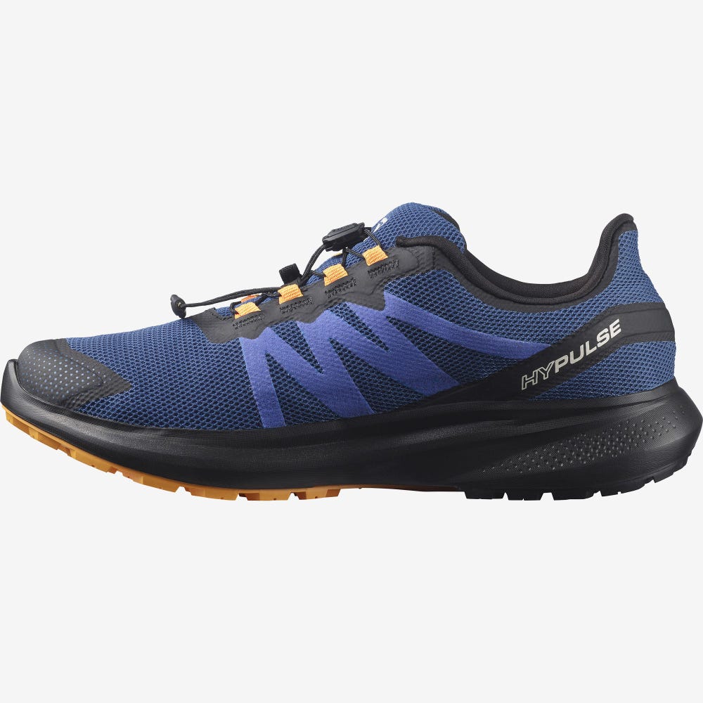 Salomon HYPULSE GORE-TEX Trailrunning Schuhe Herren Blau/Schwarz/Orange | DMH-601743