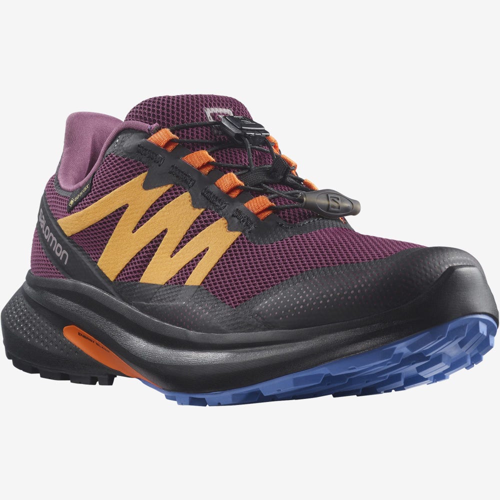 Salomon HYPULSE GORE-TEX Trailrunning Schuhe Damen Lila/Orange | JAN-482610