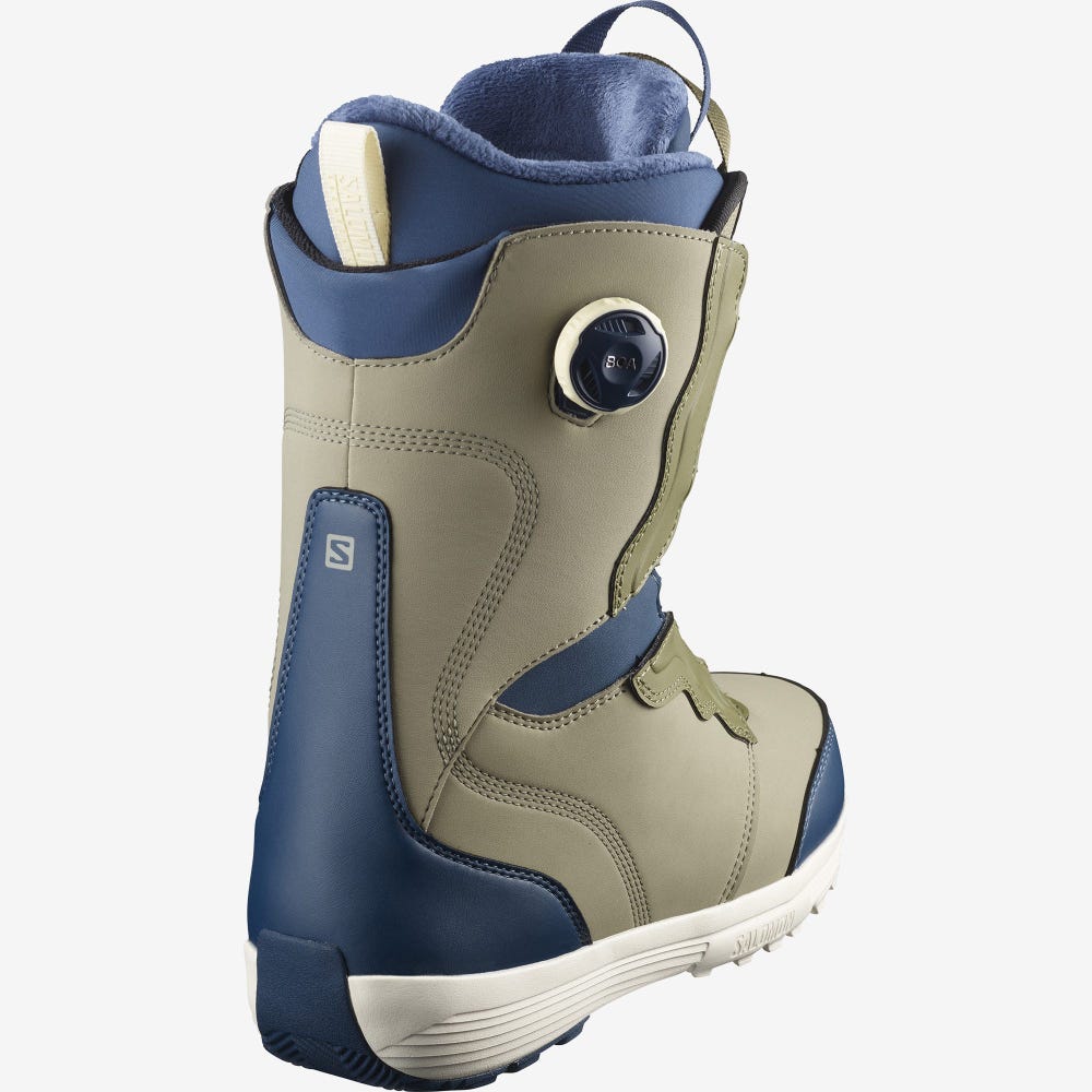 Salomon IVY BOA Snowboard-stiefel Damen Olivgrün/Tiefes Grün/Blau | VJD-906214