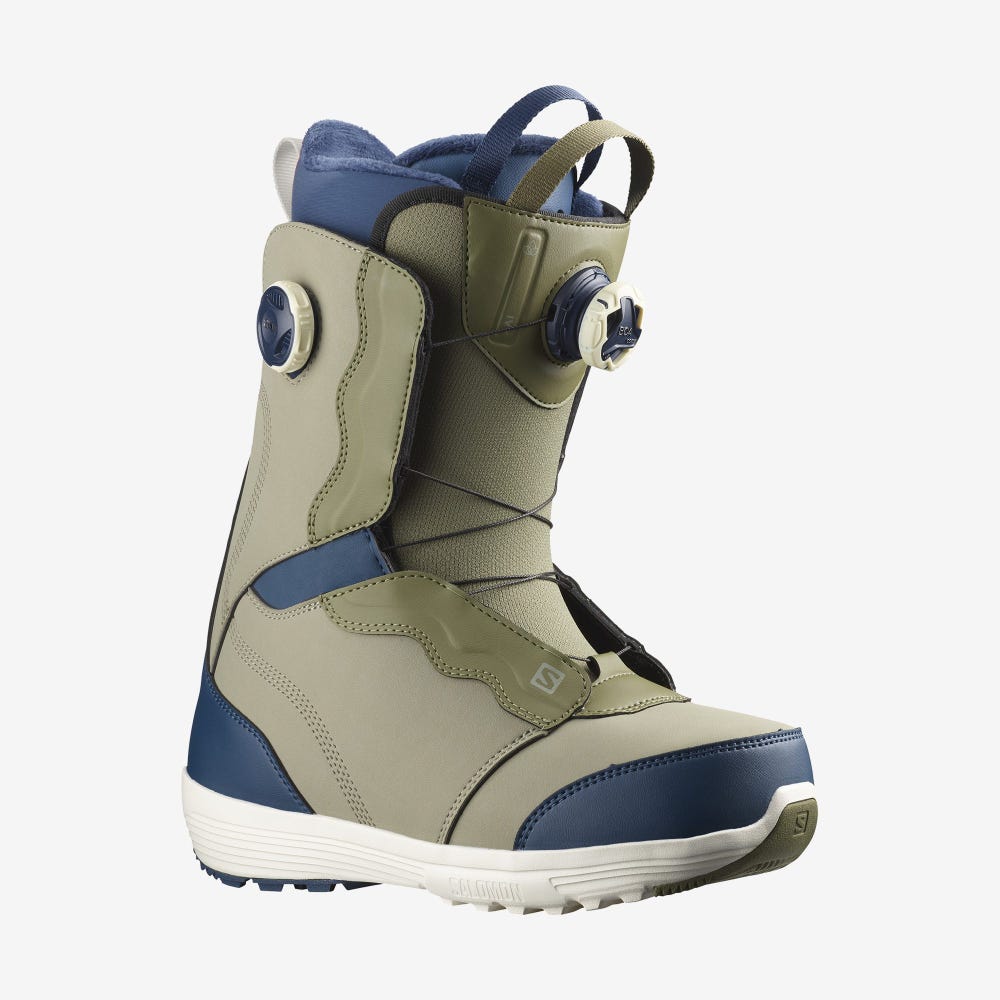 Salomon IVY BOA Snowboard-stiefel Damen Olivgrün/Tiefes Grün/Blau | VJD-906214