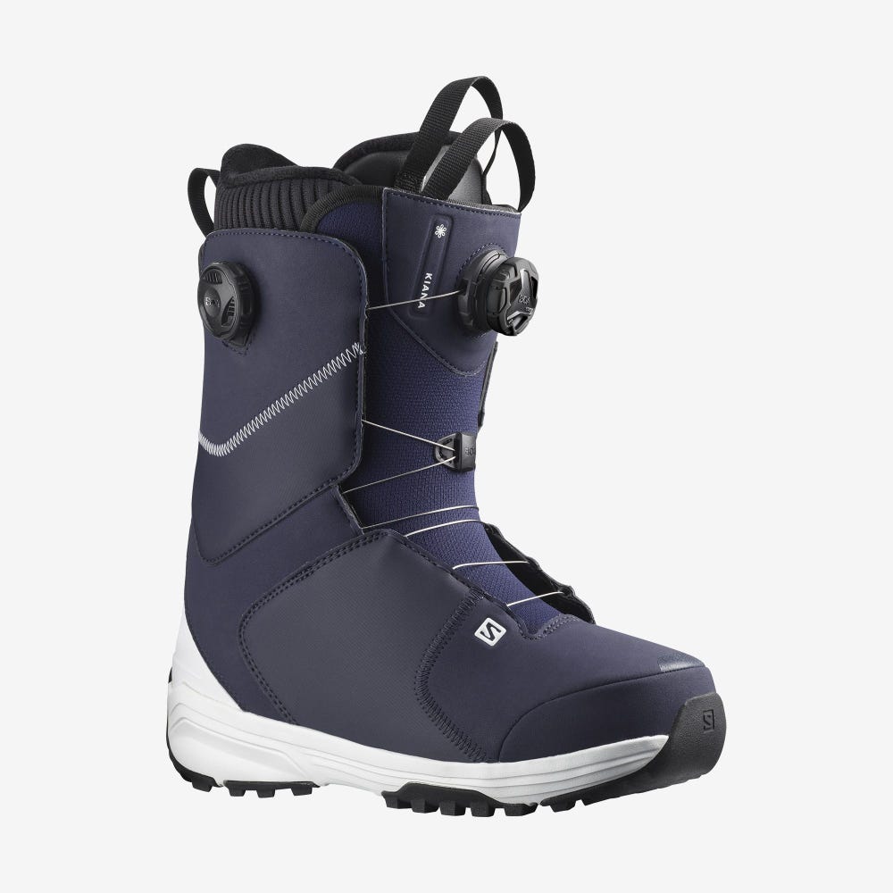 Salomon KIANA DUAL BOA Snowboard-stiefel Damen Blau/Weiß | BQZ-924761