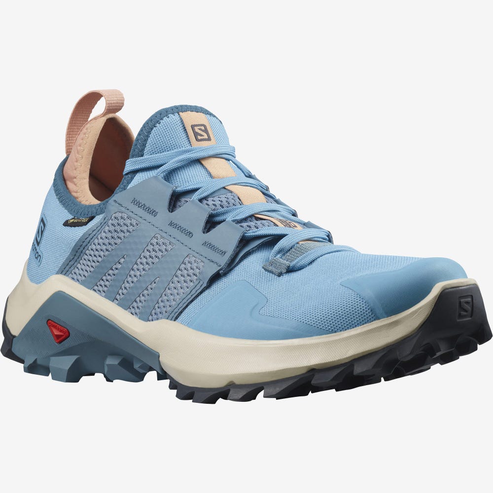 Salomon MADCROSS GORE-TEX Trailrunning Schuhe Damen Blau | YUP-841290