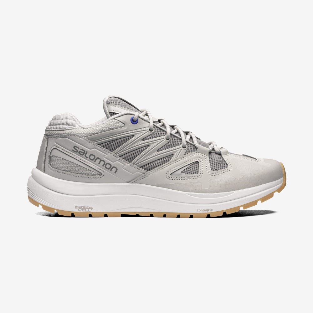 Salomon ODYSSEY 1 ADVANCED Sneaker Damen Beige/Grau/Blau | ENF-432960