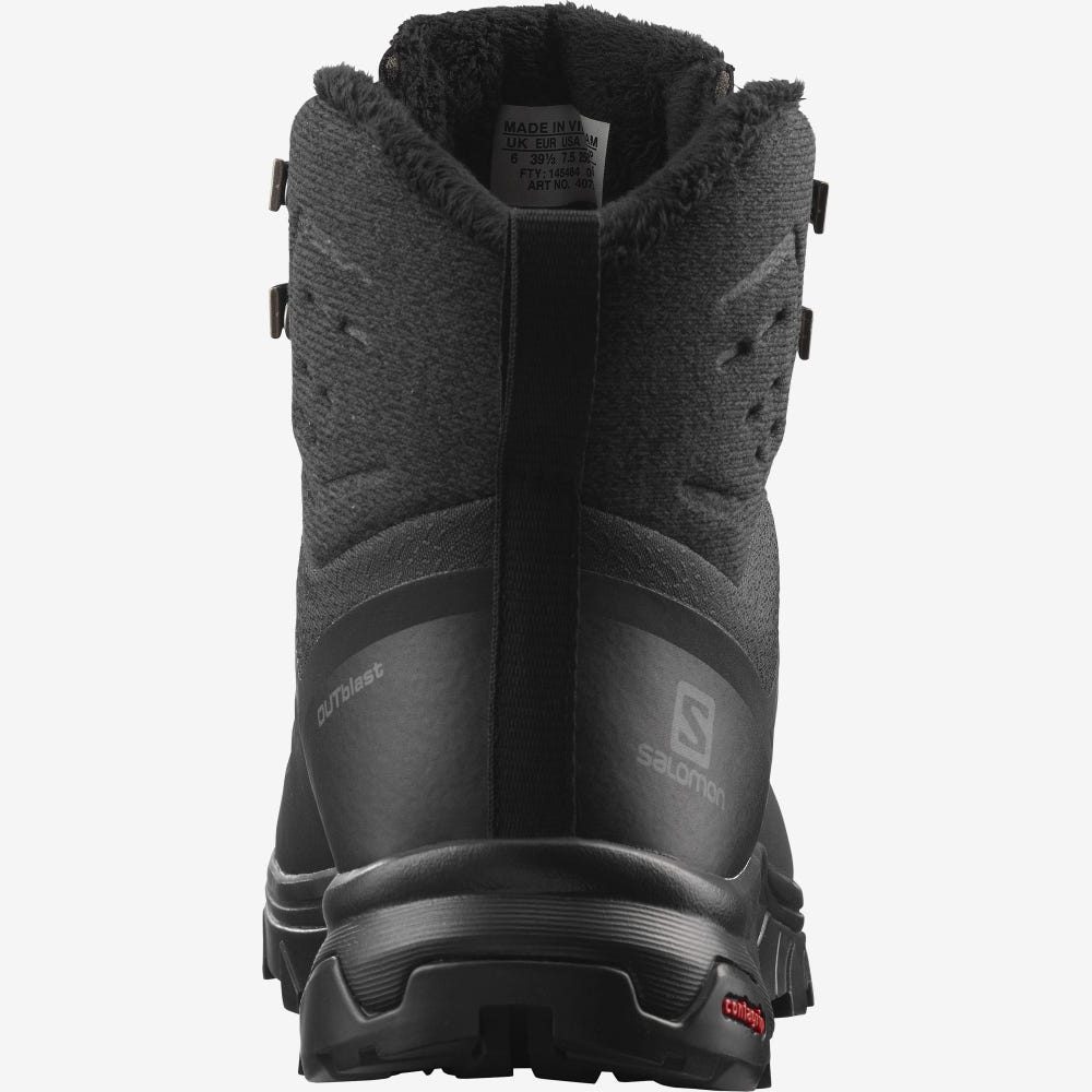 Salomon OUTBLAST THINSULATE™ CLIMASALOMON™ WATERPROOF Winterstiefel Damen Schwarz | UIK-948302