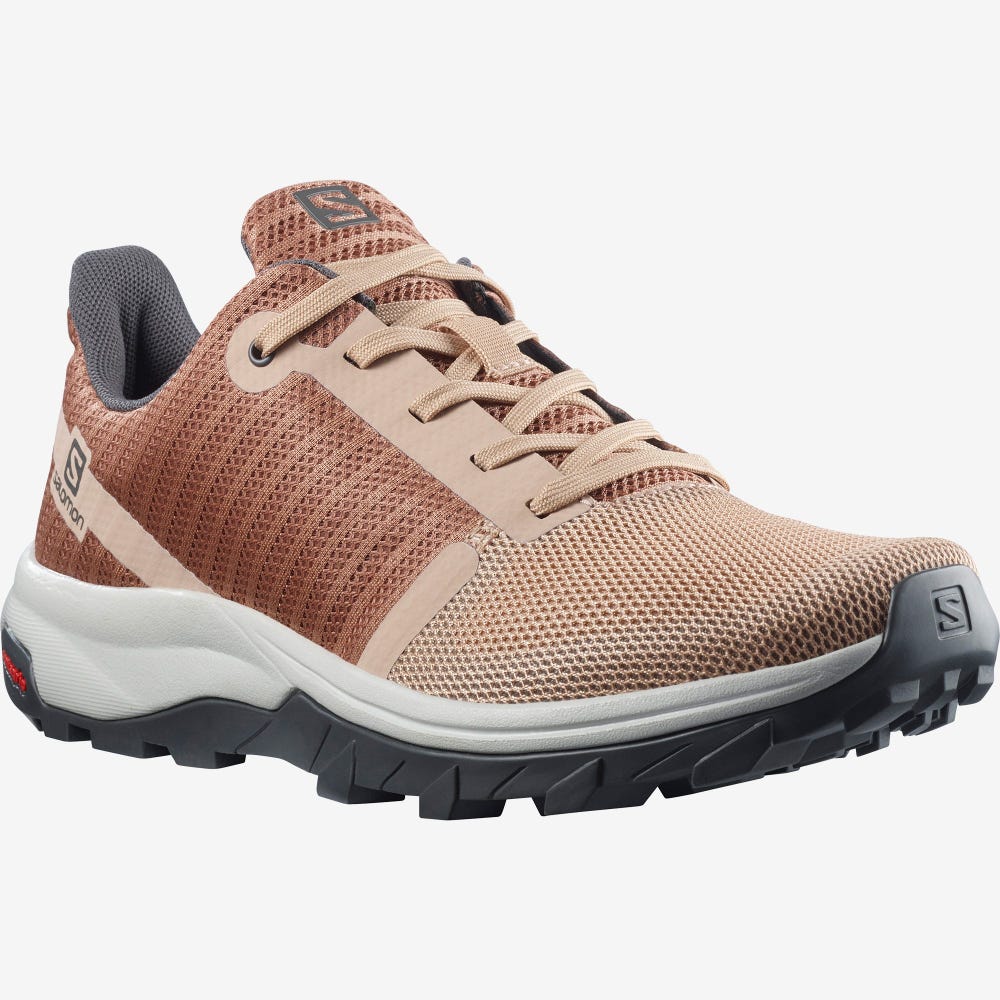 Salomon OUTBOUND PRISM Wanderschuhe Damen Beige | DSB-649325