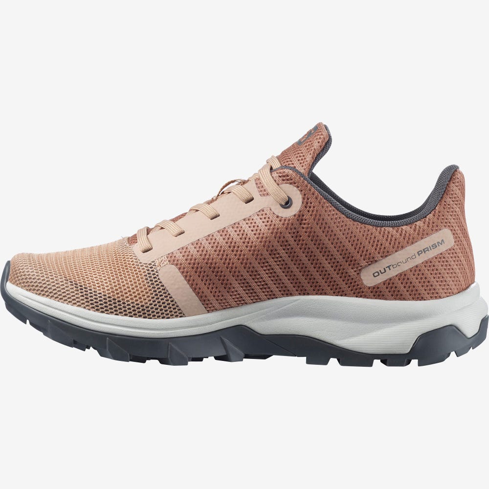 Salomon OUTBOUND PRISM Wanderschuhe Damen Beige | DSB-649325