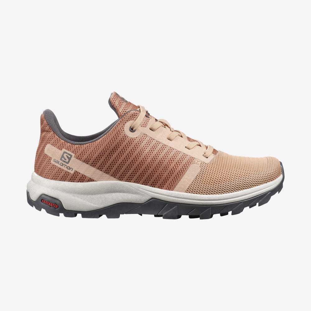 Salomon OUTBOUND PRISM Wanderschuhe Damen Beige | DSB-649325