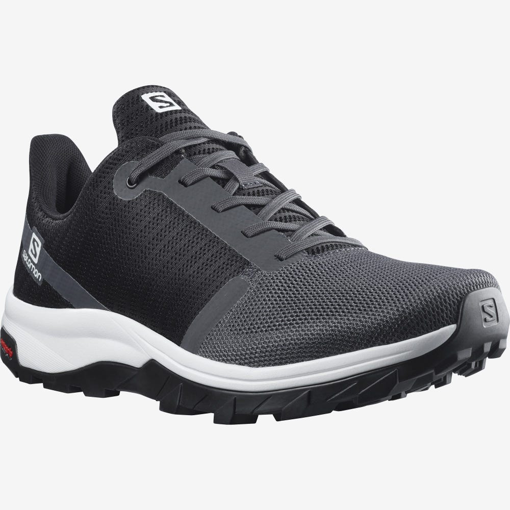 Salomon OUTBOUND PRISM Wanderschuhe Herren Grau/Weiß/Schwarz | EAR-064752