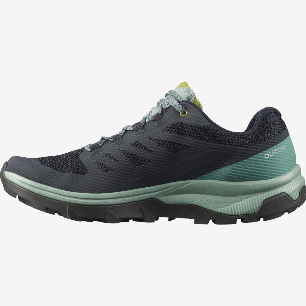 Salomon OUTLINE GORE-TEX Wanderschuhe Damen Navy | GXI-012896