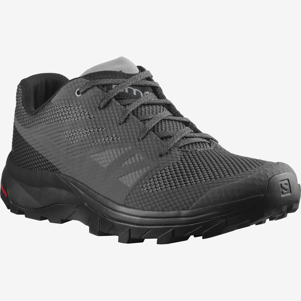 Salomon OUTLINE Wanderschuhe Herren Grau/Schwarz | UTM-514036