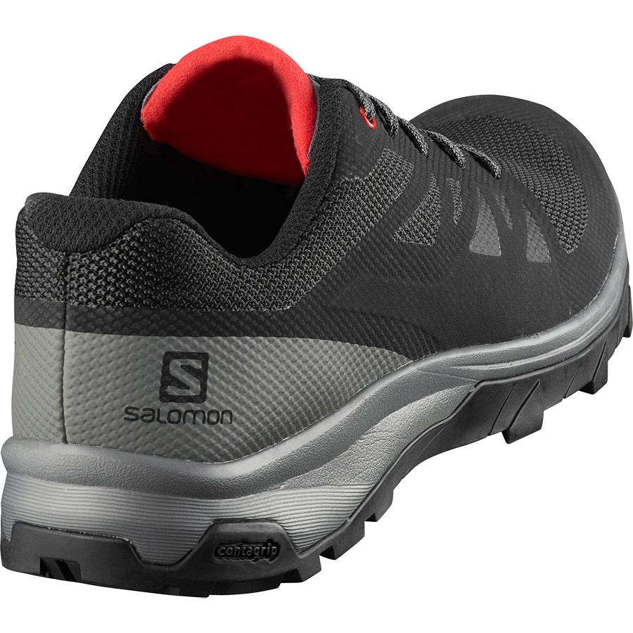 Salomon OUTLINE Wanderschuhe Herren Schwarz/Rot | NHX-506827