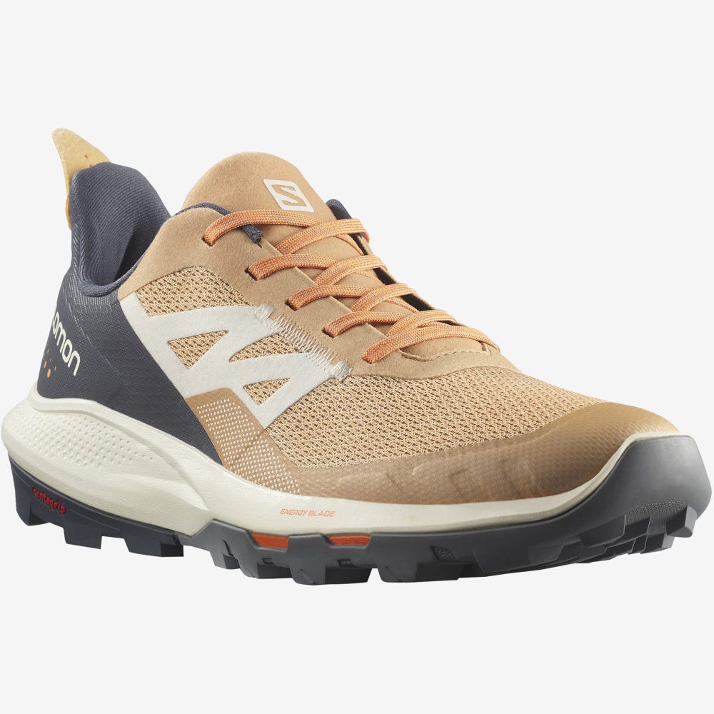 Salomon OUTPULSE Wanderschuhe Damen Braun/Orange | NAF-758420