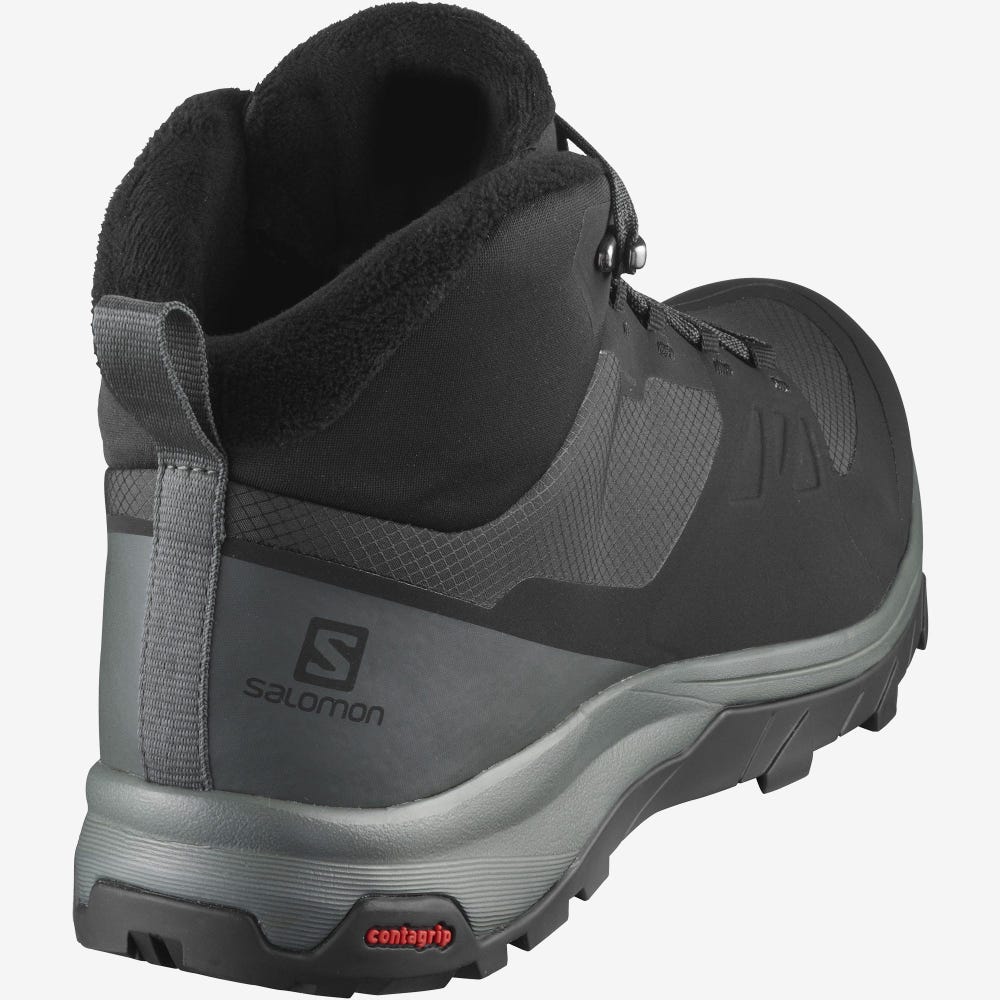 Salomon OUTSNAP CLIMASALOMON™ WATERPROOF Winterschuhe Herren Schwarz | BYP-823719