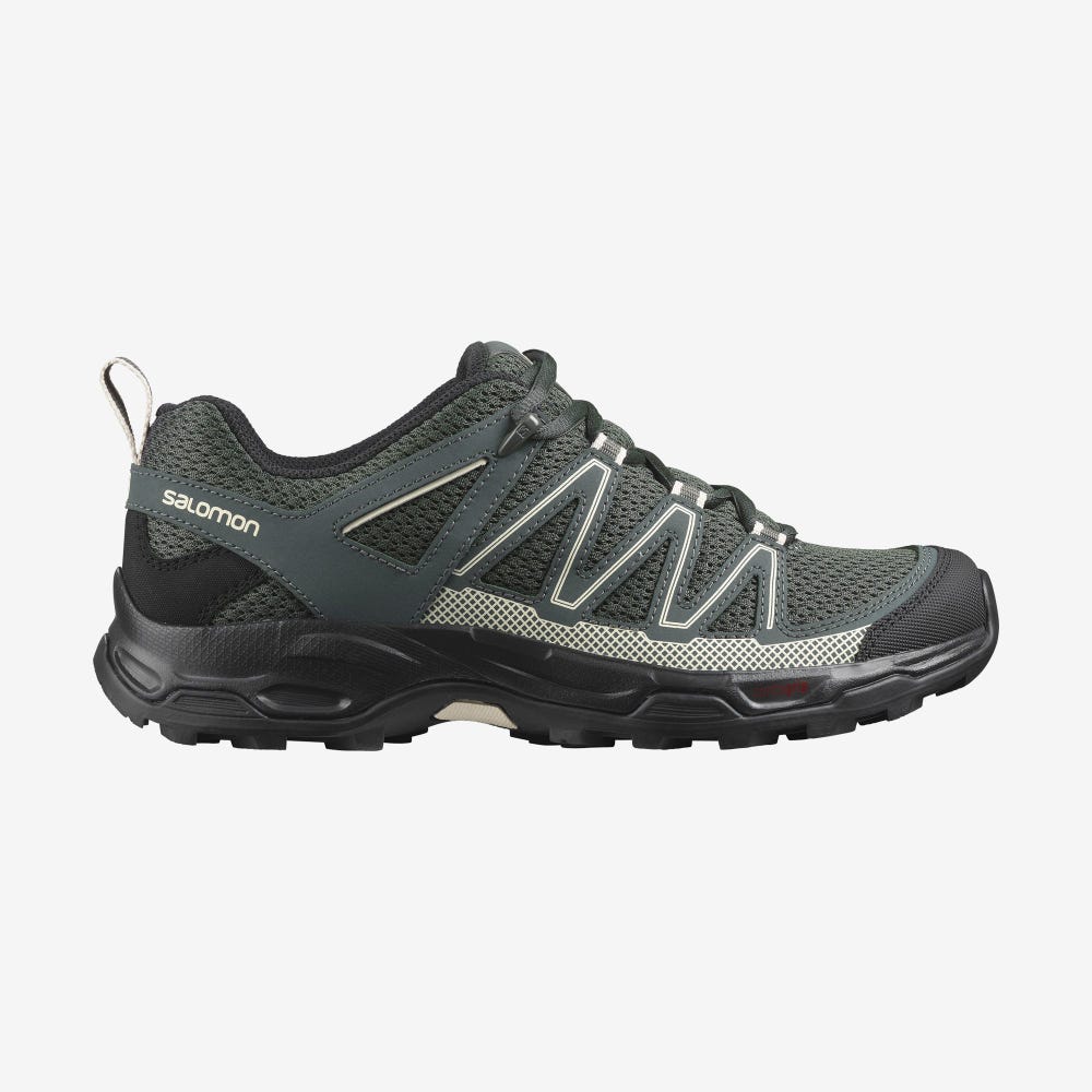 Salomon PATHFINDER Wanderschuhe Damen Grau/Braun | ODC-194738