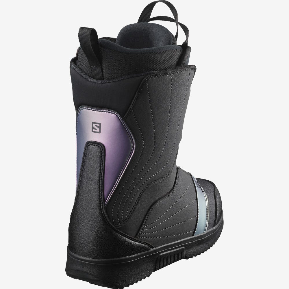 Salomon PEARL BOA Snowboard-stiefel Damen Schwarz/Königsblau Lila | KLI-912045