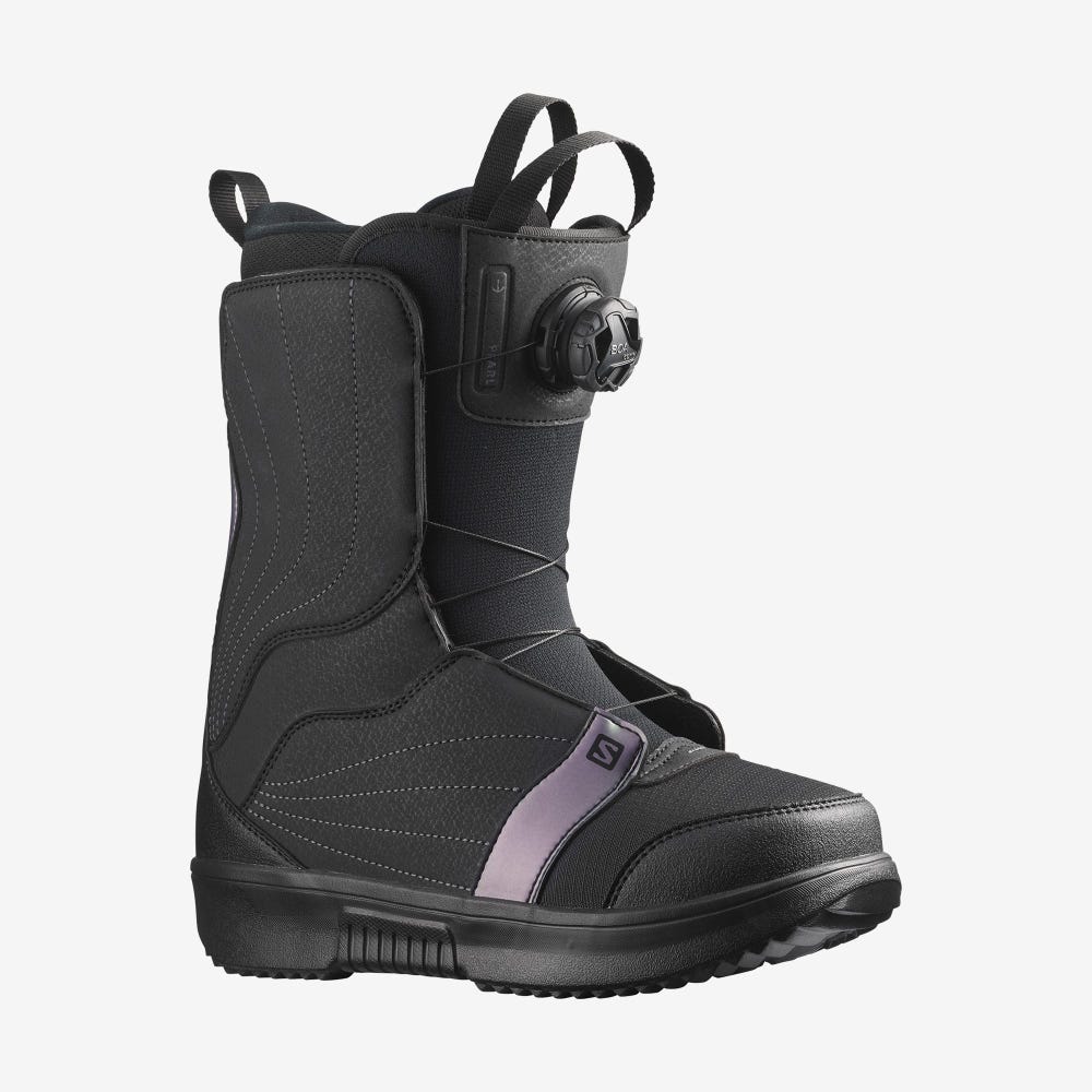 Salomon PEARL BOA Snowboard-stiefel Damen Schwarz/Königsblau Lila | KLI-912045