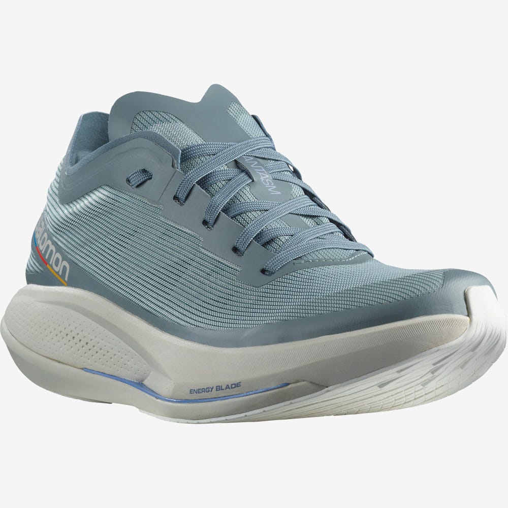 Salomon PHANTASM Laufschuhe Damen Blau/Weiß | TWI-219405