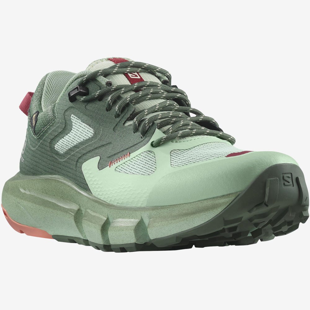 Salomon PREDICT HIKE GORE-TEX Wanderschuhe Damen Grün | HKI-687542