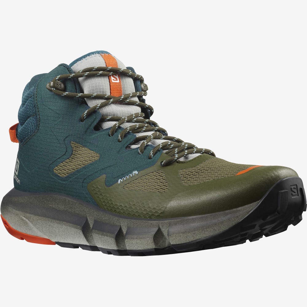 Salomon PREDICT HIKE MID GORE-TEX Wanderschuhe Herren Orange | DCK-967541