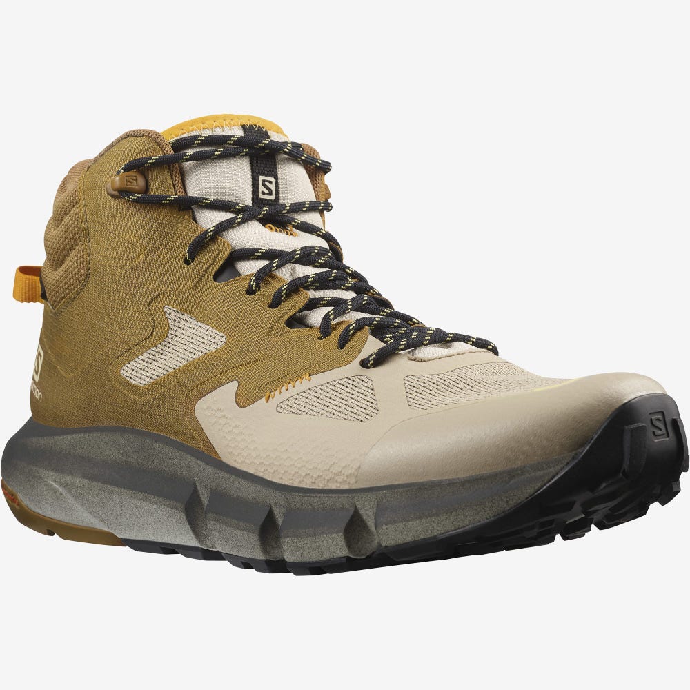 Salomon PREDICT HIKE MID GORE-TEX Wanderschuhe Herren Braun/Beige | VHT-740863