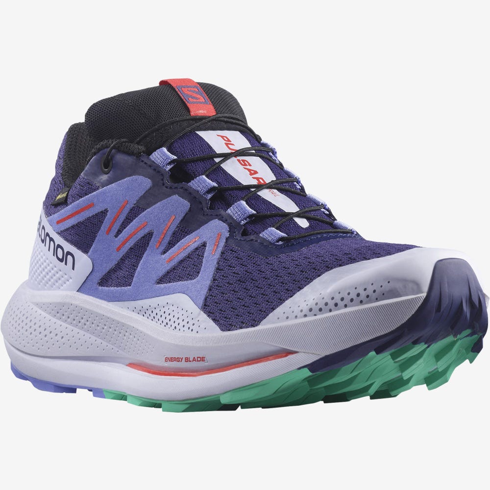 Salomon PULSAR TRAIL GORE-TEX Trailrunning Schuhe Damen Lila/Mintfarben | FXW-582103