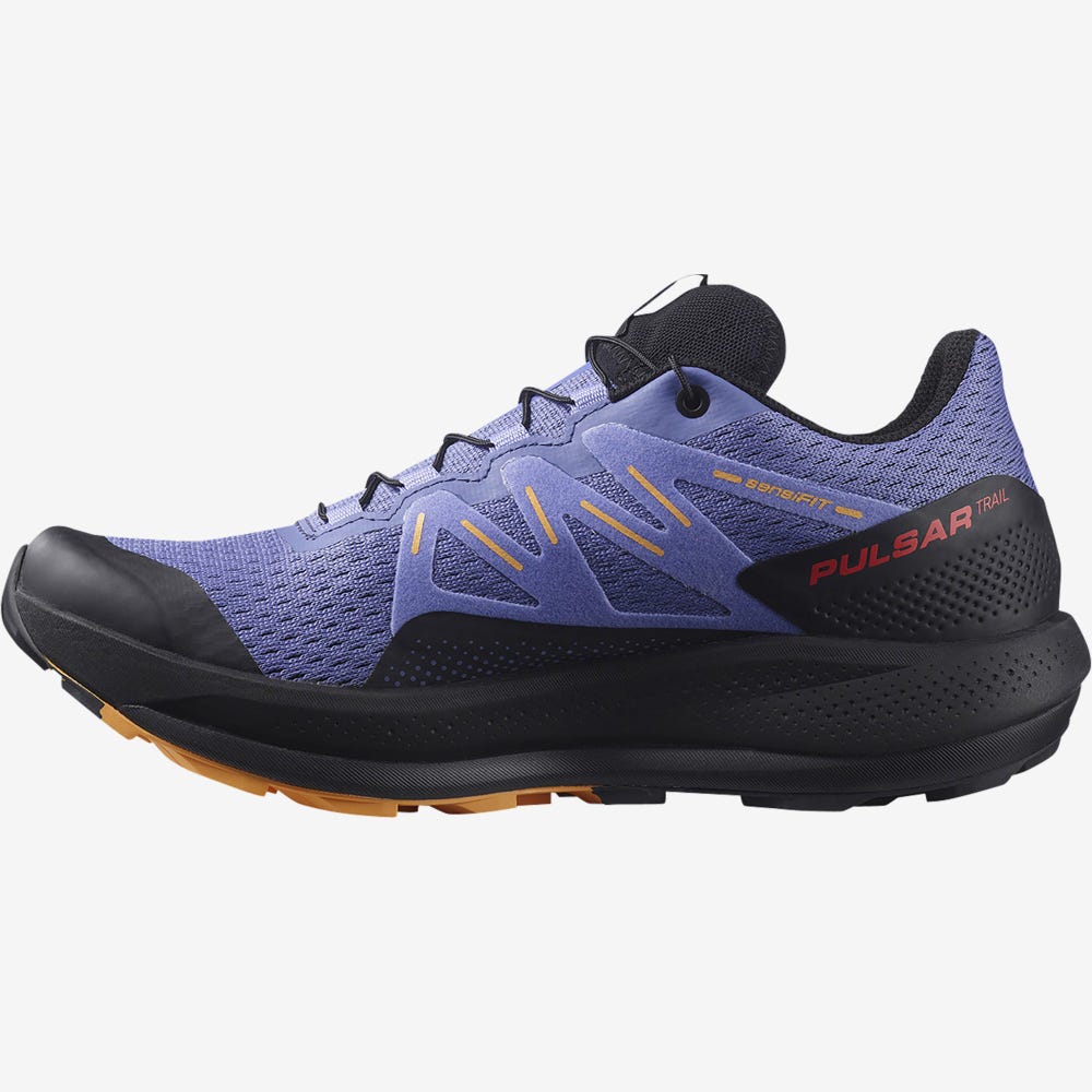 Salomon PULSAR TRAIL Trailrunning Schuhe Damen Schwarz/Orange | XMZ-369187