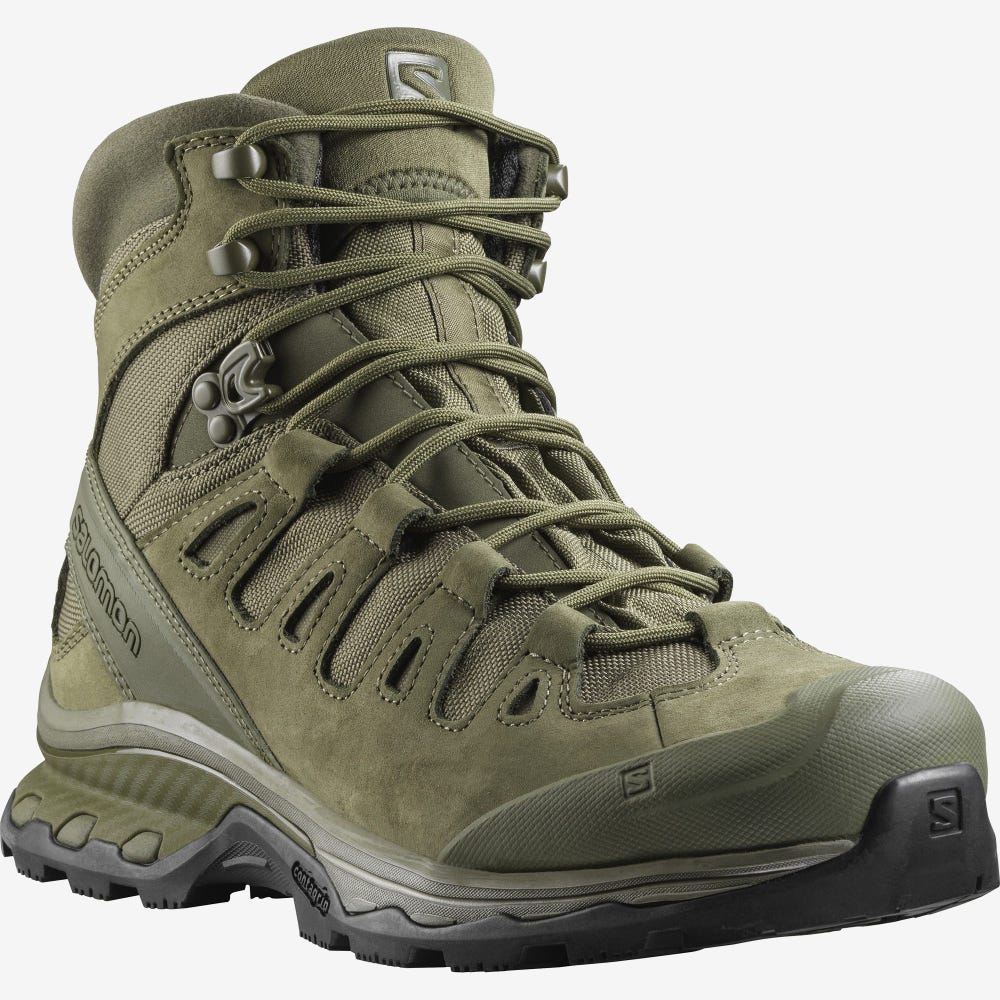 Salomon QUEST 4D FORCES 2 EN Taktische Stiefel Herren Grün | YBW-916384