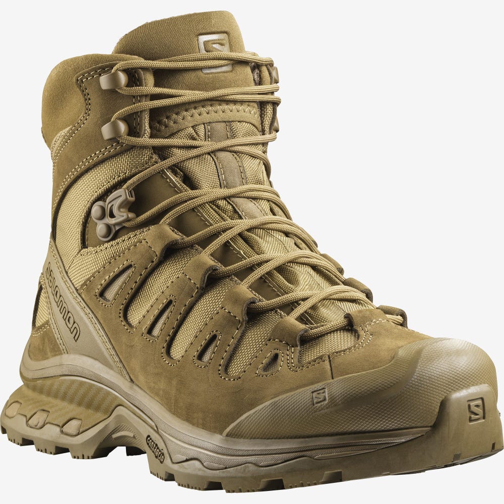 Salomon QUEST 4D FORCES 2 Taktische Stiefel Damen Braun | QYR-870243