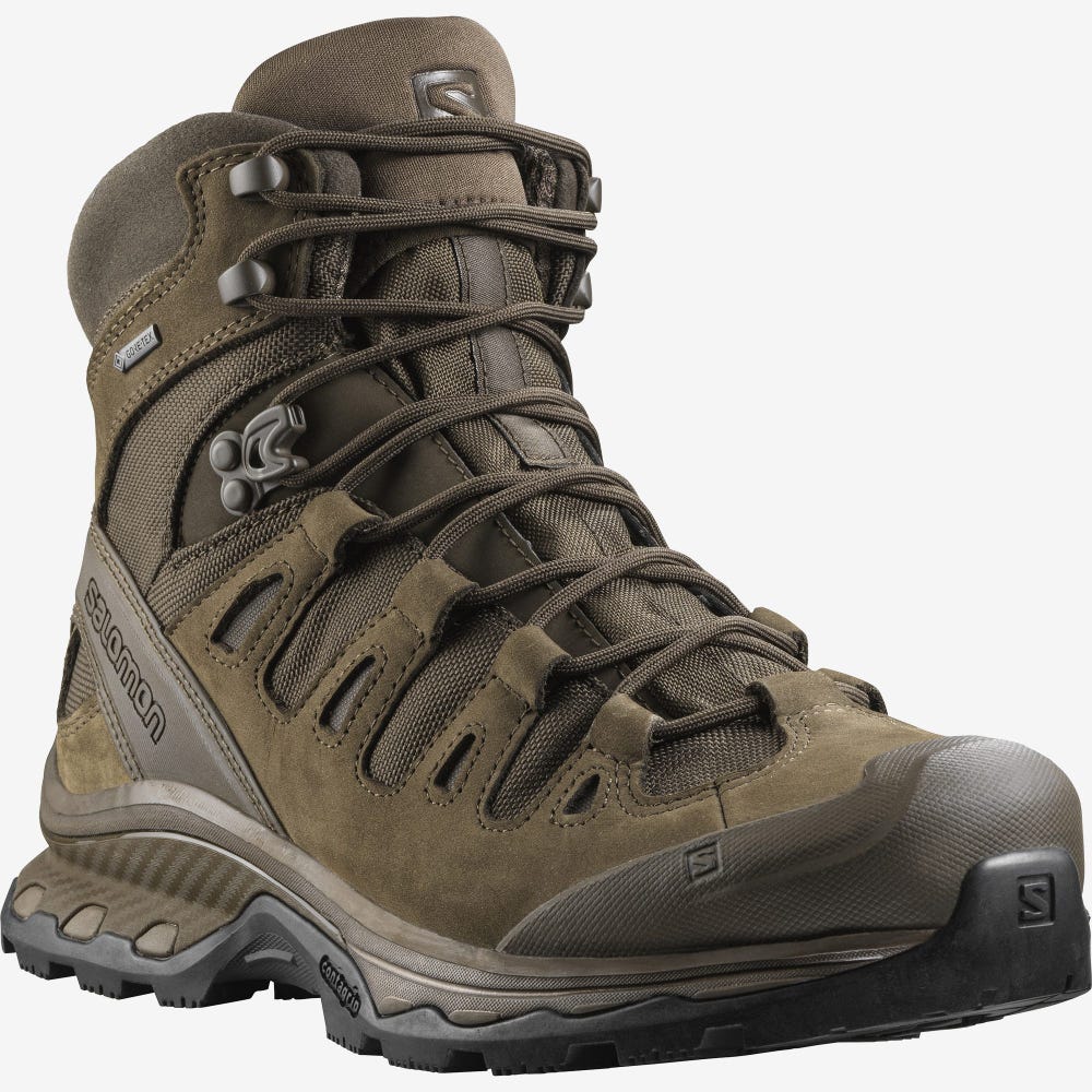 Salomon QUEST 4D GORE-TEX FORCES 2 EN Taktische Stiefel Damen Braun | CQL-987201