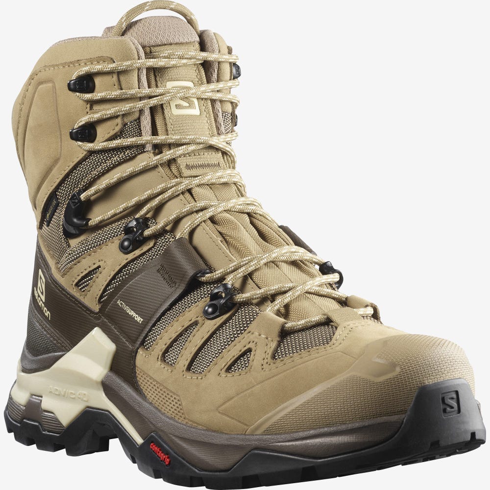 Salomon QUEST 4 GORE-TEX Wanderschuhe Herren Braun | OKJ-690312