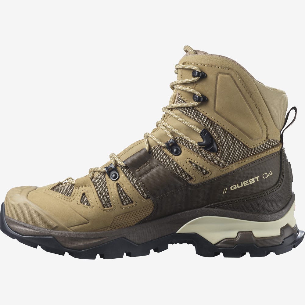 Salomon QUEST 4 GORE-TEX Wanderschuhe Herren Braun | OKJ-690312