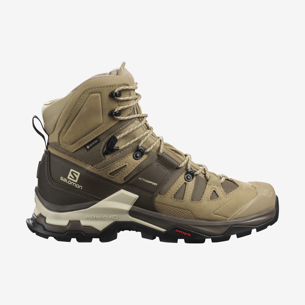 Salomon QUEST 4 GORE-TEX Wanderschuhe Herren Braun | OKJ-690312