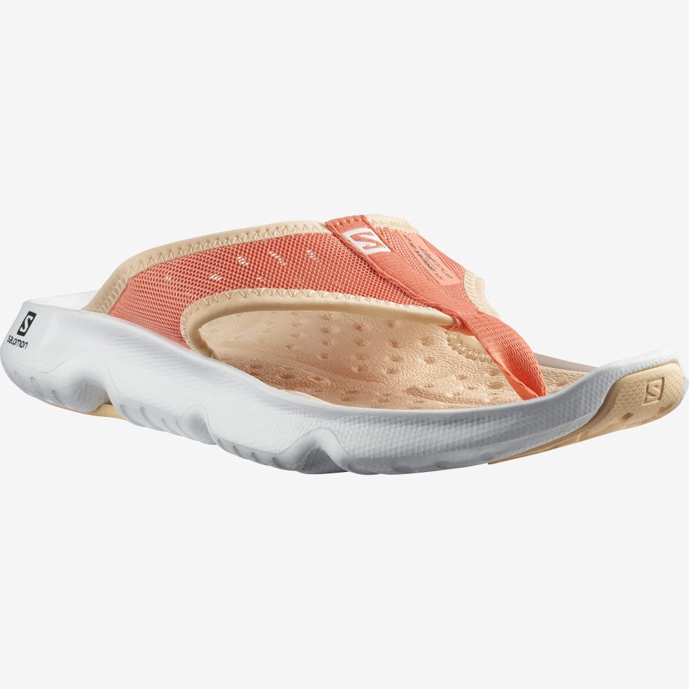 Salomon REELAX BREAK 5.0 Flip Flops Damen Weiß/Weiß | TPQ-341508