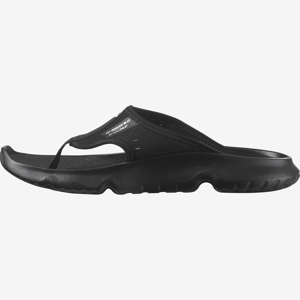 Salomon REELAX BREAK 5.0 Flip Flops Herren Schwarz | MQR-503469