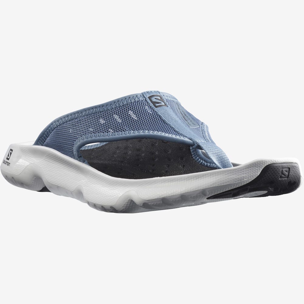 Salomon REELAX BREAK 5.0 Flip Flops Herren Blau/Weiß/Schwarz | PZI-354208