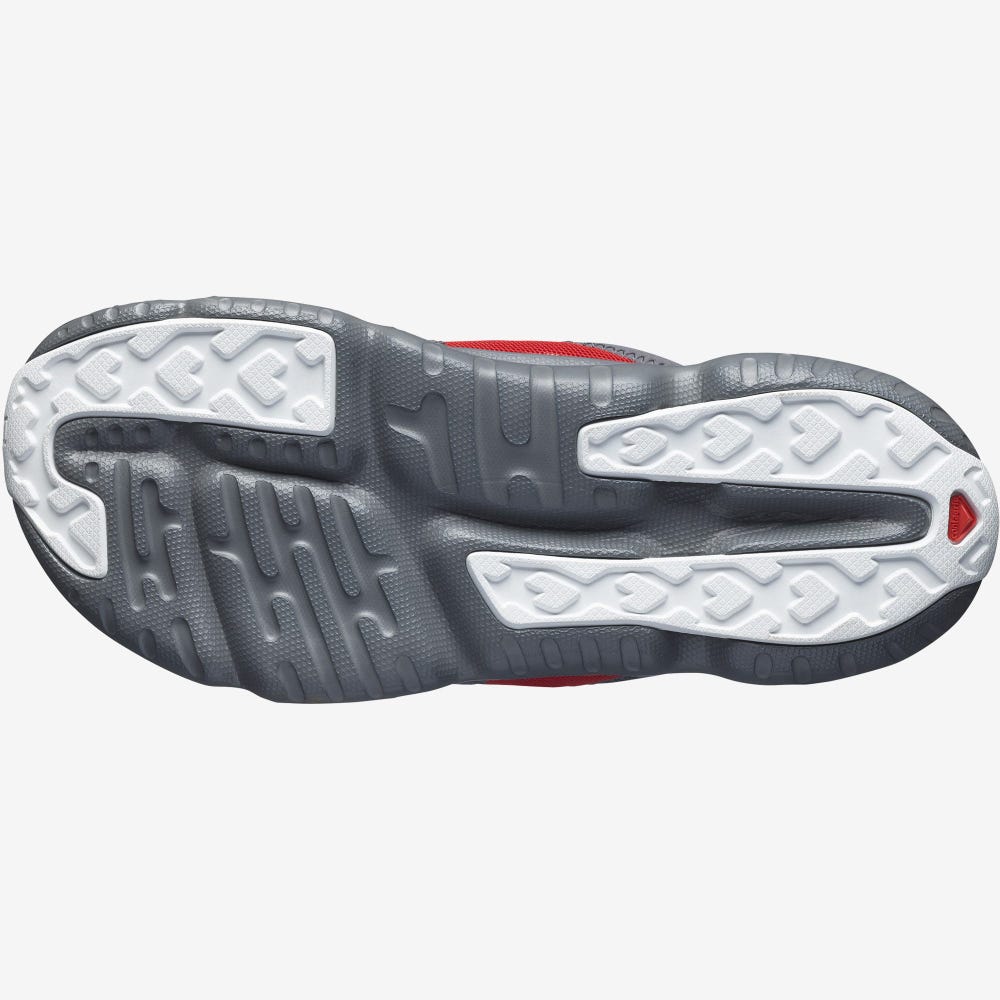 Salomon REELAX BREAK 5.0 Flip Flops Herren Grau/Rot/Weiß | TCV-016853