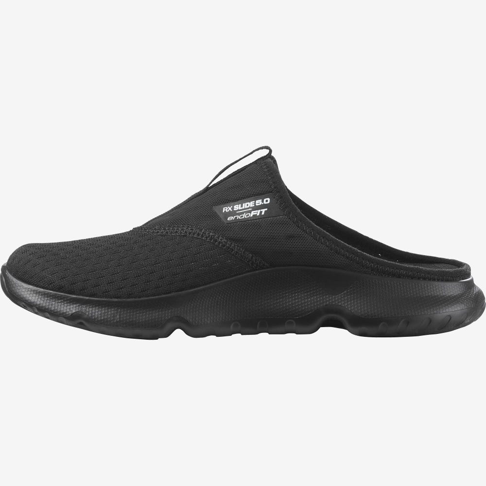 Salomon REELAX SLIDE 5.0 Hausschuhe Damen Schwarz | WQY-906715