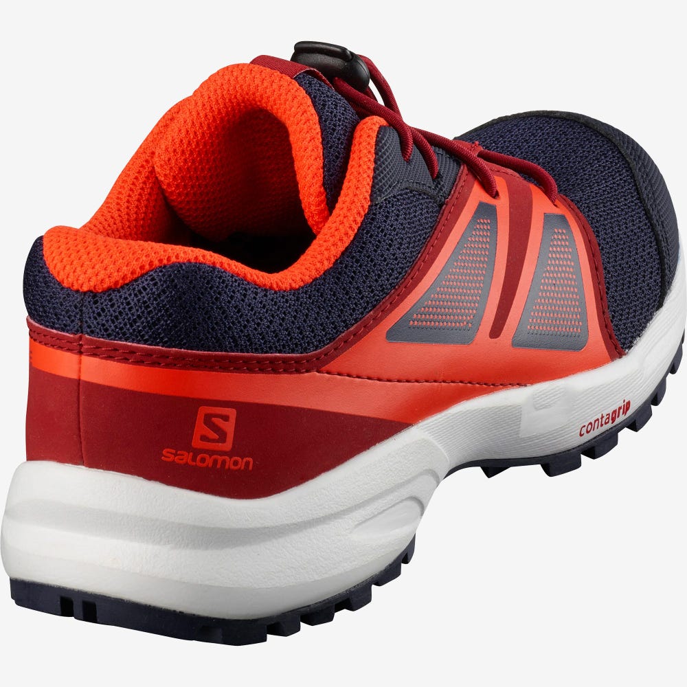 Salomon SENSE K Laufschuhe Kinder Blau/Rot/Rosa | QFE-950613