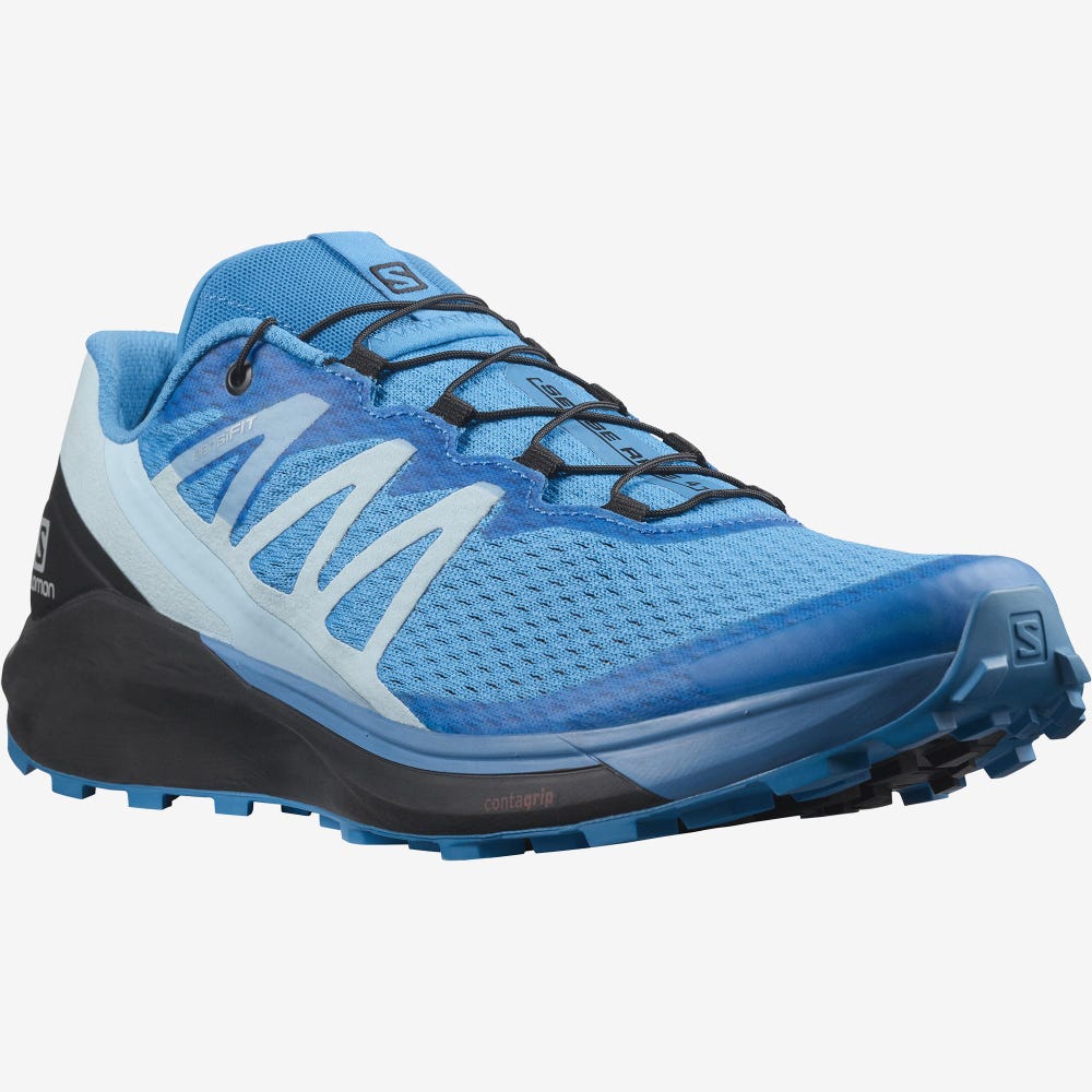 Salomon SENSE RIDE 4 Trailrunning Schuhe Herren Blau/Schwarz/Blau | DVO-802519