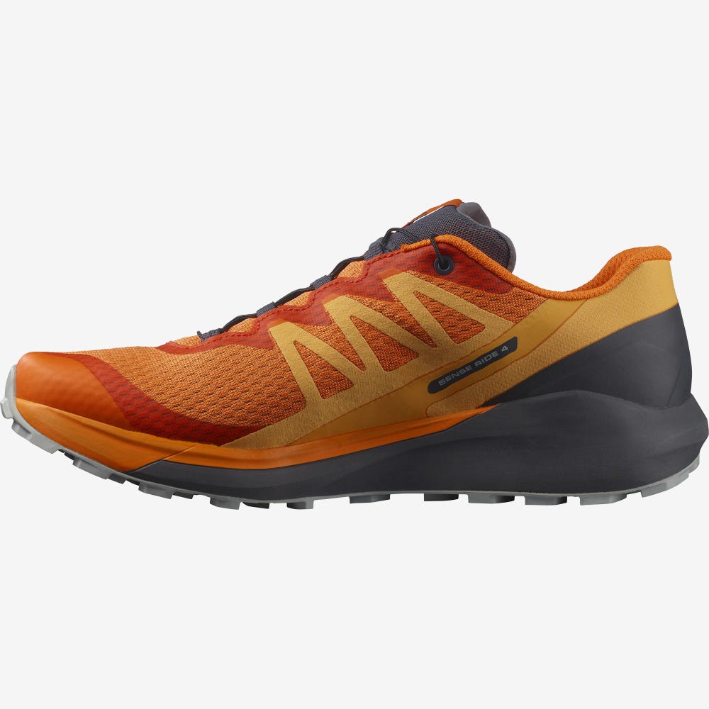 Salomon SENSE RIDE 4 Trailrunning Schuhe Herren Orange | GNZ-671329