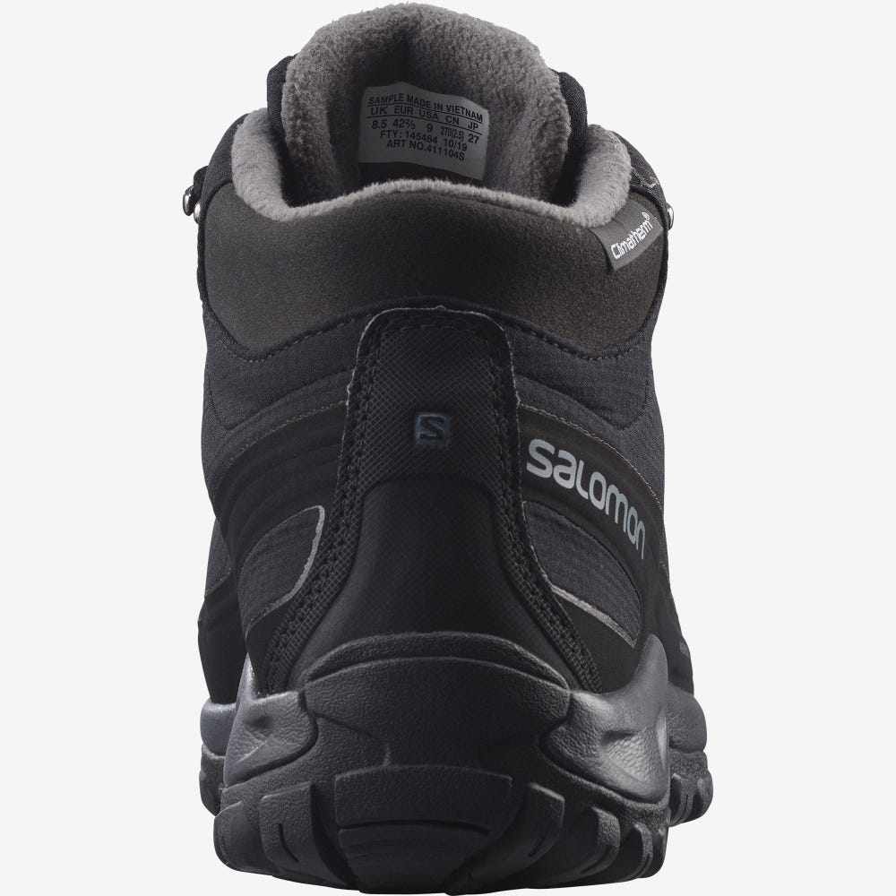 Salomon SHELTER CLIMASALOMON™ WATERPROOF Winterschuhe Herren Schwarz | TGO-804316