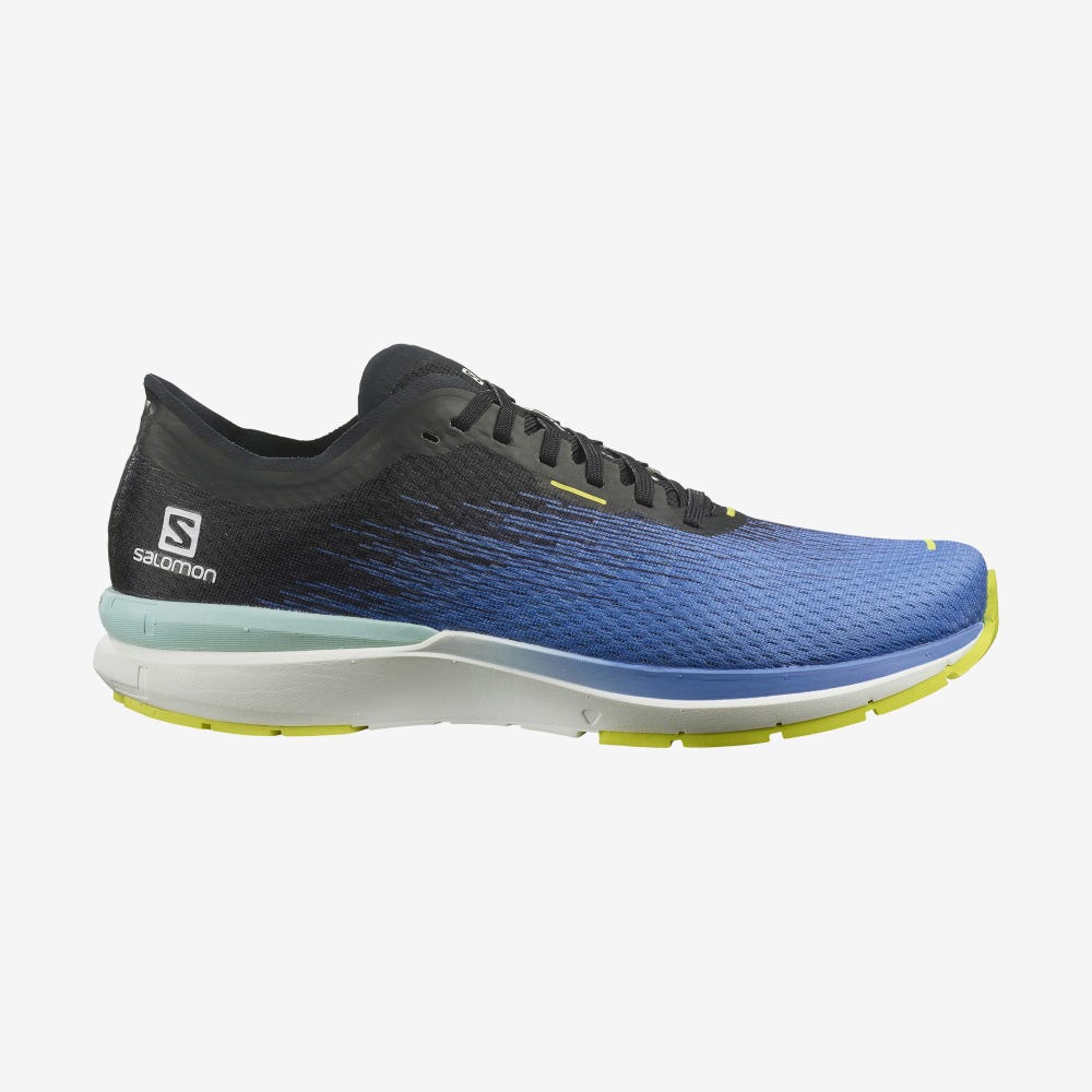 Salomon SONIC 4 Accelerate Laufschuhe Herren Blau/Weiß | QOU-503864