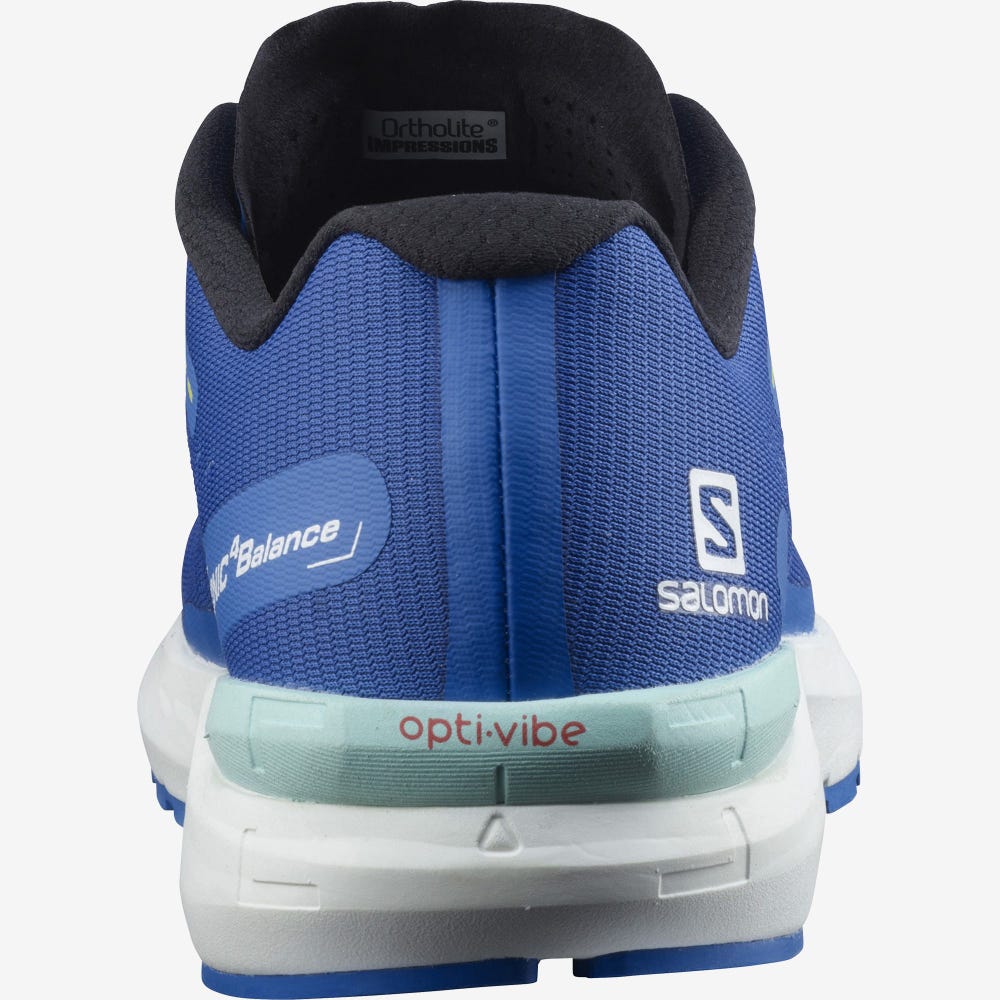 Salomon SONIC 4 Balance Laufschuhe Herren Blau/Weiß | YIJ-501862