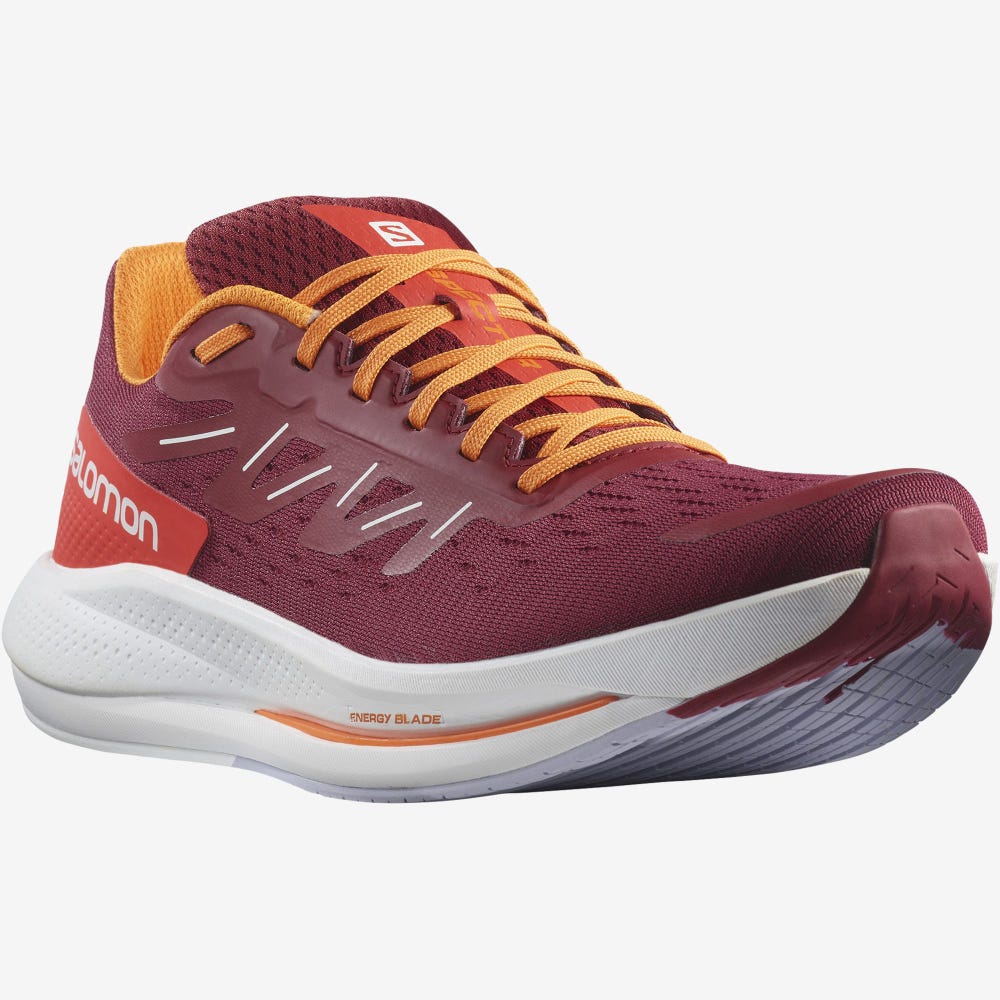 Salomon SPECTUR Laufschuhe Herren Rot/Orange/Lila | ETG-726901