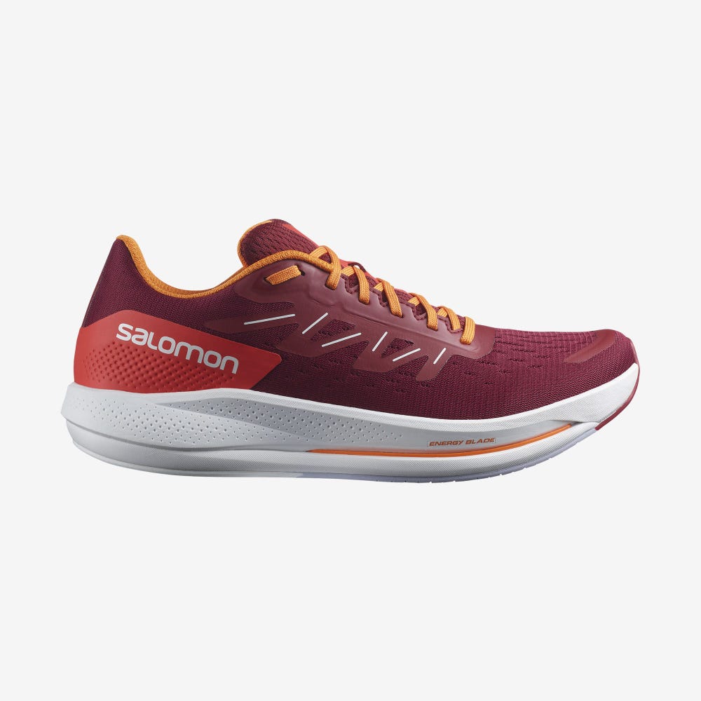 Salomon SPECTUR Laufschuhe Herren Rot/Orange/Lila | ETG-726901