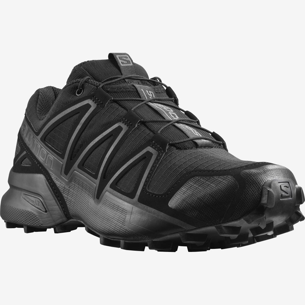 Salomon SPEEDCROSS 4 WIDE FORCES Taktische Stiefel Damen Schwarz | GHE-597482